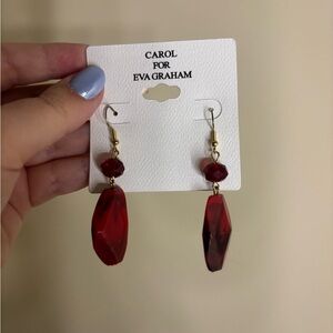 Red and Gold Earrings